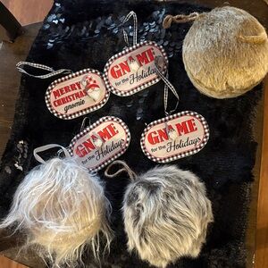 Furry Gnome Christmas Ornaments